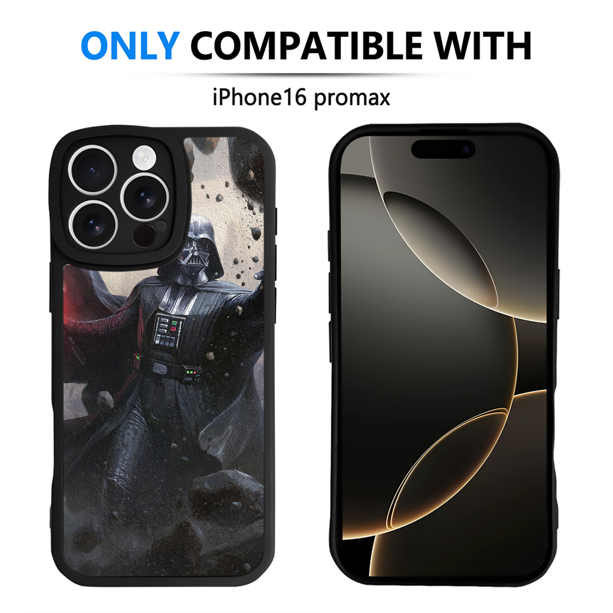 （画像用） スター・ウォーズ Star Wars 【iPhone 16シリーズ対応】シリコンスマホケース（レザー調） 材質：シリコン